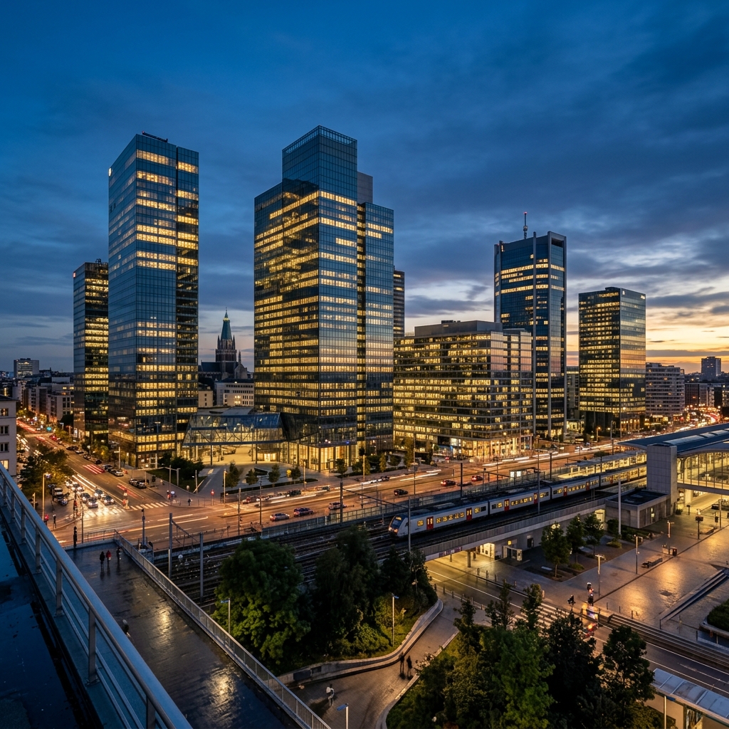 Brussels Business Skyline